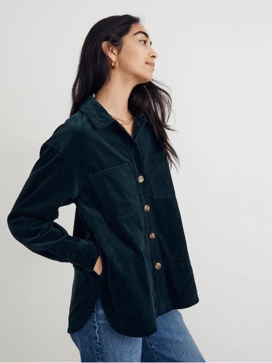 Madewell Jackets & Blazers - Madewell Kentwood Ancient Forest Corduroy Jacket Shirt Medium Button Up Pockets
